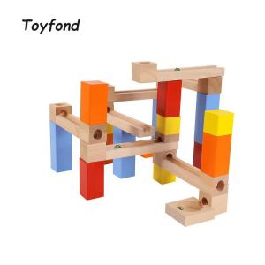 Quality 33Pcs Marble Wooden Building Blocks Toy Educational For Children Kid wholesale
