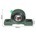 UCP201-8 UCP205 UCP206 pillow block mounted bearing 1/2'' Bore Solid Cast Iron
