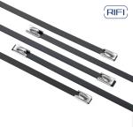 4.6*200mm Stainless Steel Cable Ties black or silver 304 Metal Cable Tie