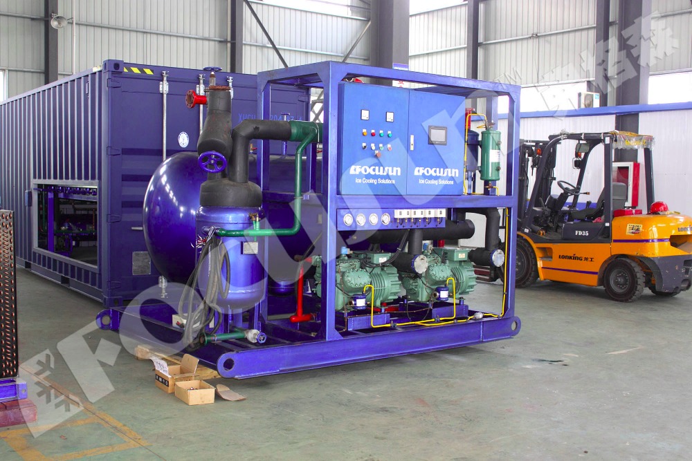 FOCUSUN 30T Tube Ice Machine The Production with Provided Video Outgoing-Inspection