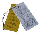 Yellow Cartoon Pattern shining coated Clothing Hang Tags 300gsm Art PaperUSD0.15