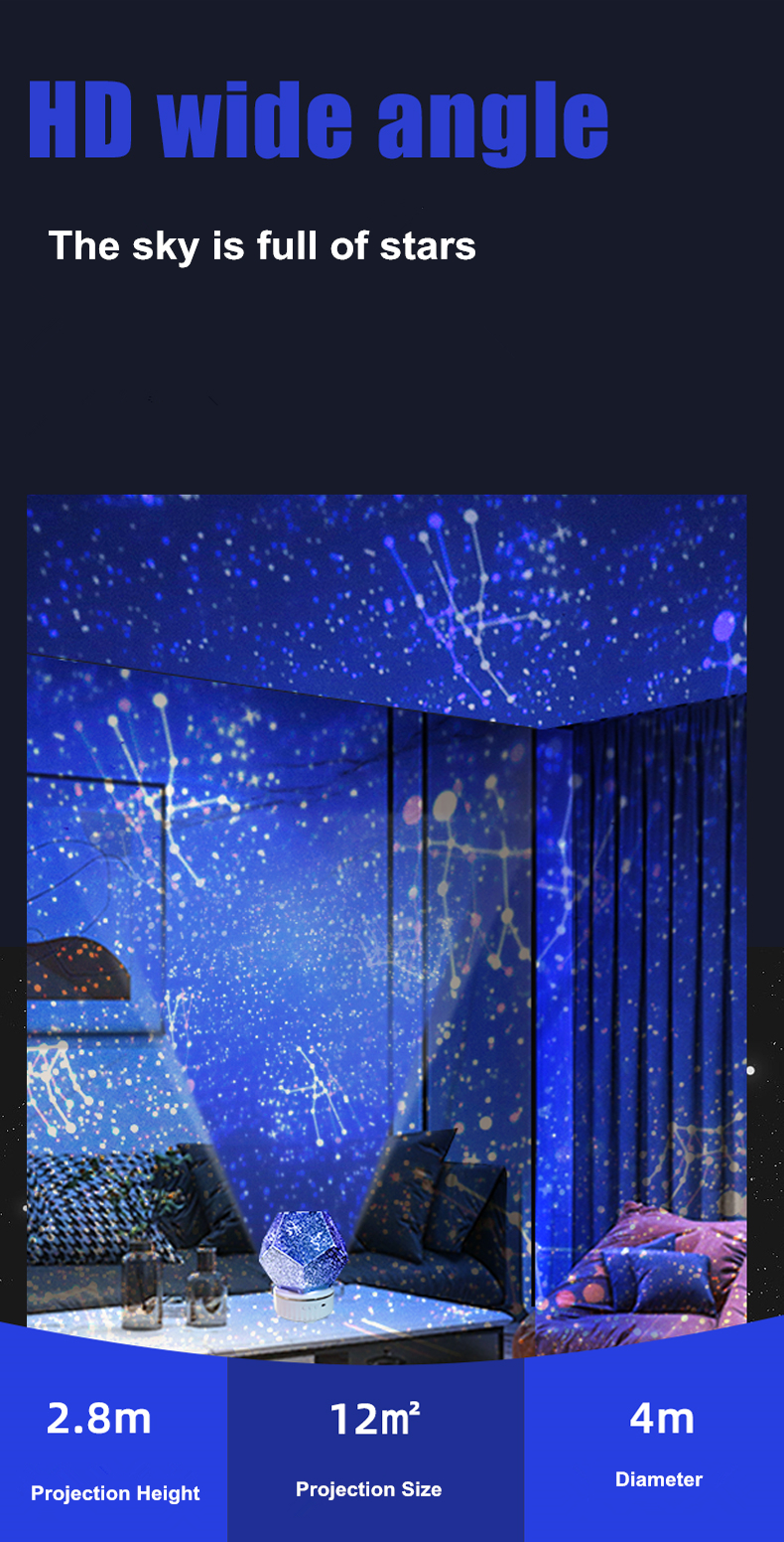 Planetarium Night Light projector Star Sky Lamp Home Decor DIY Constellations Playshion Stars Plus Projector Lamp