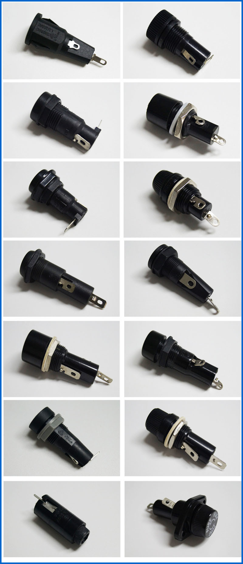 10x38mm Cylindrical Cartridge Fuse Holder For Low Voltage Fuse Link