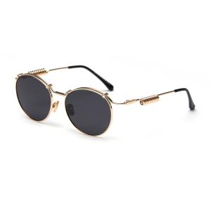 Quality Spring Shape Shades 145MM Plain Lens Glasses Unisex Sunglasses Unique Metal Frame wholesale