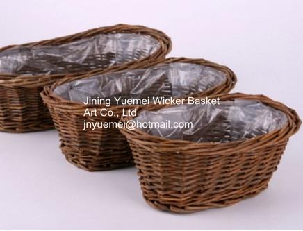wicker basket manufacturer garden basket set willow plant baskets stock fast