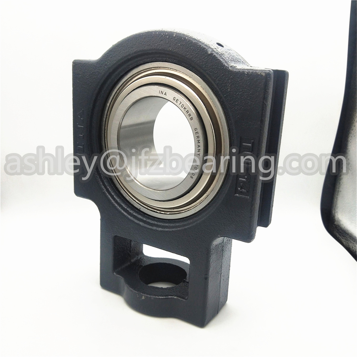 INA (SCHAEFFLER) GE70-KRR-B Ball Insert Bearing - Round Bore, 70 mm ID, 125 mm OD, 66 mm Width, Eccentric Collar Locking