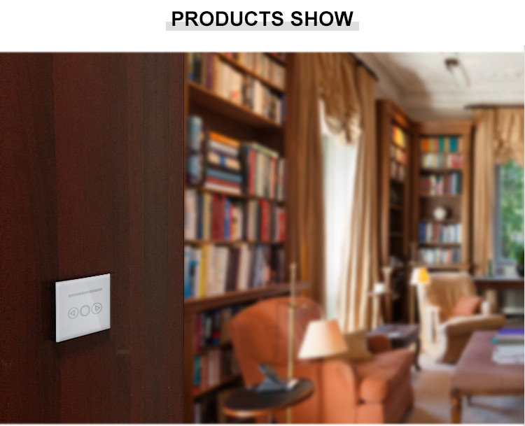 Glomarket Tuya Wifi/Zigbee EU/UK Smart Dimmer Light Switch Tempered Glass Touch Wall Electrical Light Dimmer Switch