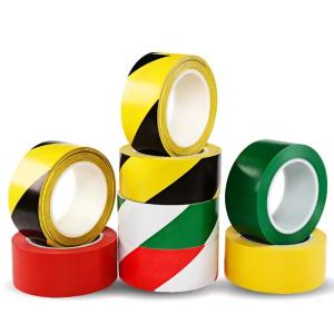 Quality Non Adhesive PVC Yellow Warning Protection Caution Danger Barricade Tape For Security wholesale