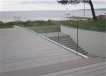Aluminum Alloy U Shape Channel Frameless Glass Railing Interior / Exterior