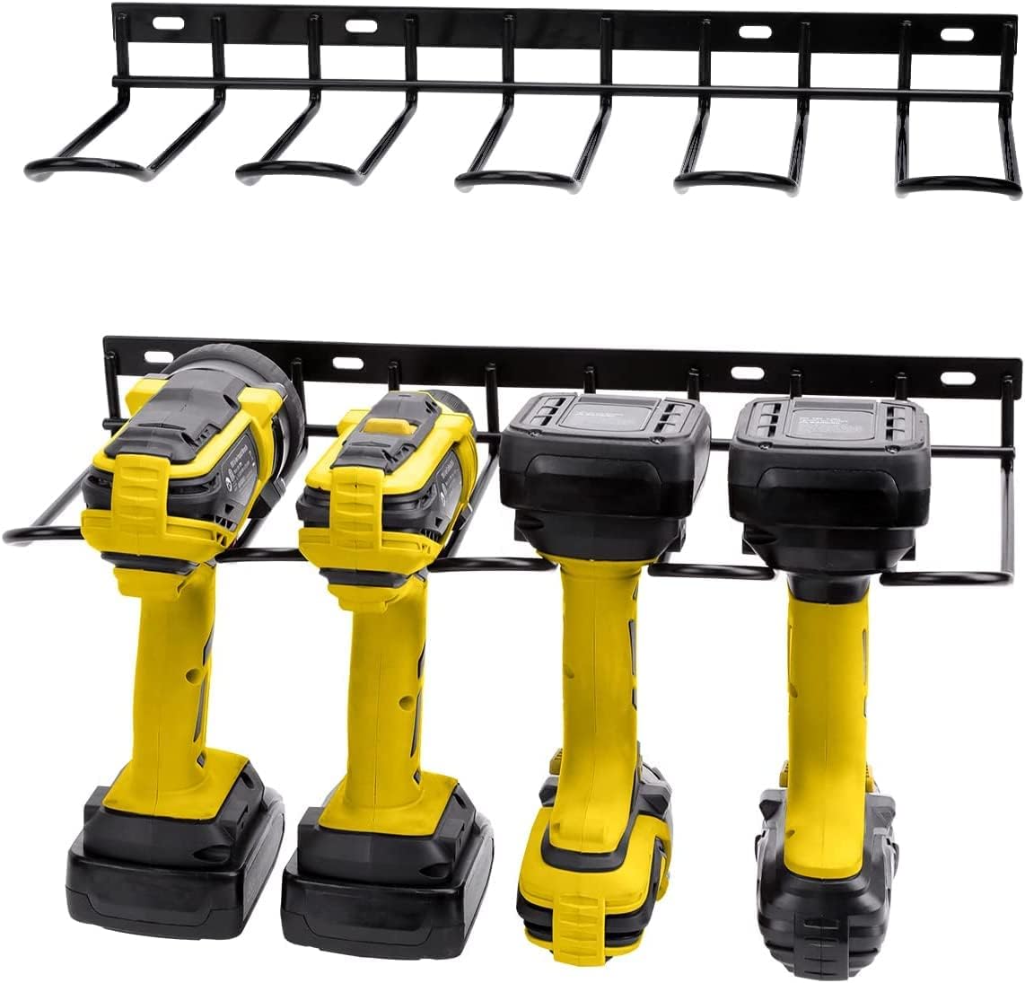 Wall Mount Cordless Tool Storage Rack with 410*195*50mm Holder Functional and Versatile