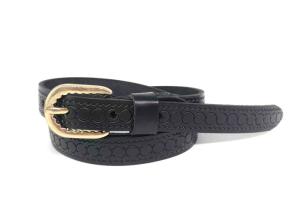 Quality Cowhide Leather 1.8CM Embossed Skinny Belt For Women wholesale