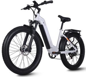 Quality Step Thru Electric City Bike 26 Inch Wheel 7 Speed 48V 17.5Ah Battery Capacity wholesale