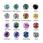 Gem Best Round Cut Dark Green Loose Mossanite Stone For Women's Wedding Bands