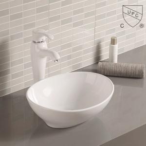 Quality Sleek And Elegant Oval Ceramic Art Bathroom Sink Counter Top Wash Basin wholesale