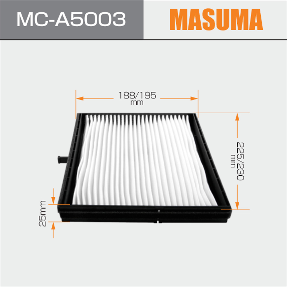 Daewoo LACETTI MS-6386 Cabin Air Filter 96554378 96554421 for vehicles by MASUMA