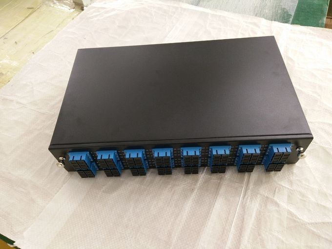 FTTB 96f Optical Fiber Cable Terminal Black Cold Roll Steel 1U