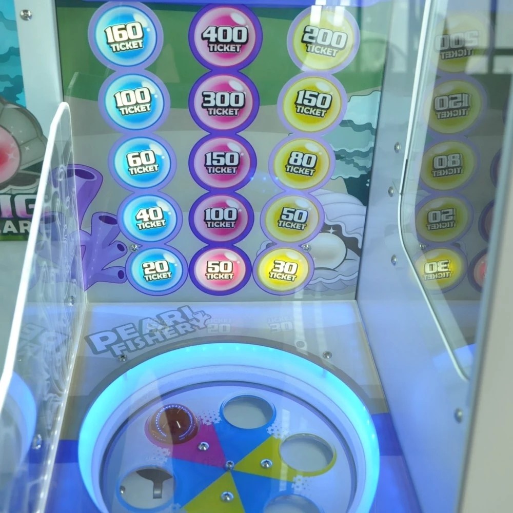 Ocean Elf Video Redemption Arcade Machines Coin Operated Pearl Fisher Ball Pusher