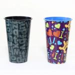 Printing Labels Disposable Coffee Cups , Disposable Plastic Yogurt Cups