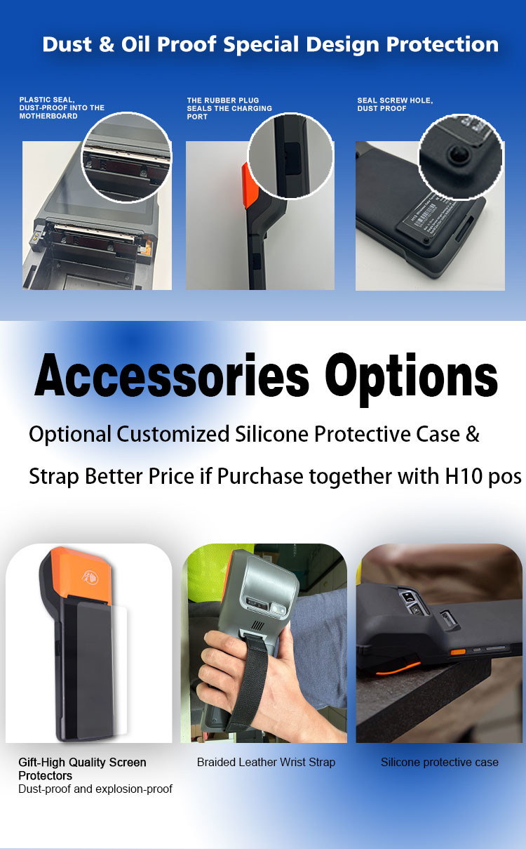 4G NFC Android POS Terminal Handle Scanner For QR Code Payment