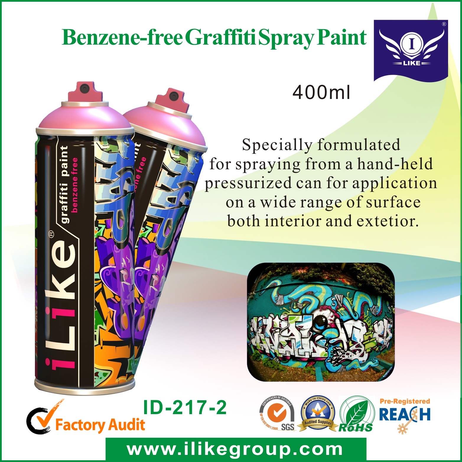 OEM 280g Multi Colors Ironlak Graffiti Spray Paints Art Spray Paint