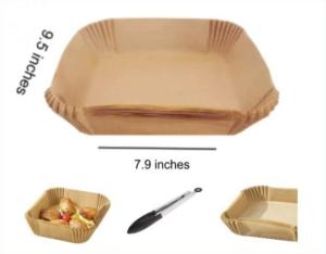 Quality Air Fryer Disposable Paper Liners Non Stick Square Baking Parchment Paper Liner wholesale