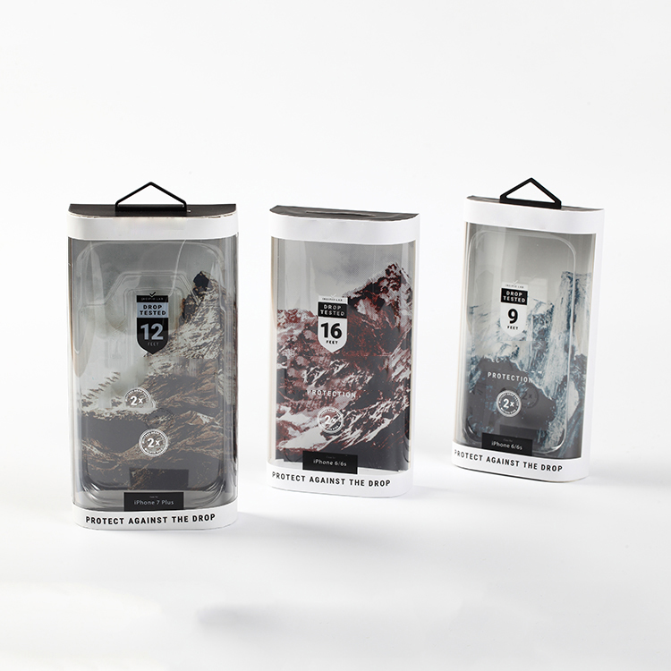 2020 Custom Mobile Accessories Packaging Pvc Plastic Clear Box with Color printing