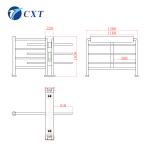 Supermarket Waist Height Turnstile Automatic 304 Stainless Steel