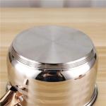 Golden Handle Kitchen Sauce Pans Stainless 201 Cooking Pot Set 16cm