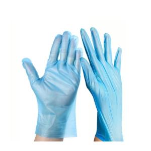 Quality Kitchen Household Disposable Blue Vinyl Gloves Food Grade wholesale