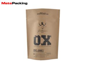 Quality Stand Up Kraft Paper Biodegradable Packaging Bags Food Package With Zipper wholesale