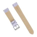 Light purple Crocodile Leather Watch Strap