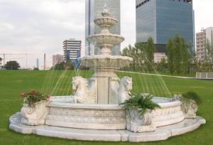 Quality Water Pool Fountain With Lion Statue Odm Stone Carving Sculpture wholesale
