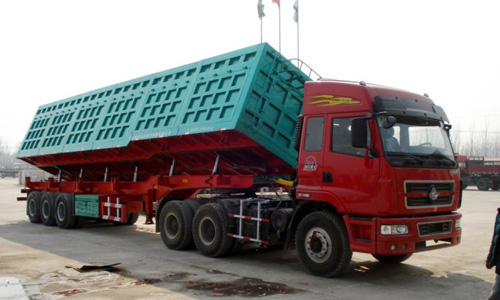 12000X2500X1500mm Tri-Axles Tipper/Side Dump Semi Trailer with HYVA Hydraulic Cylinder