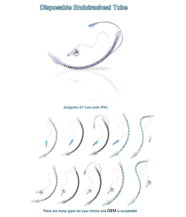 ISO Sterilized Endotracheal Tube ETT In Trachea For Children Adults