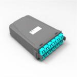 19 Inch Width MPO Patch Panel 12 24 Cores , Lightweight Fiber Optic Equipment