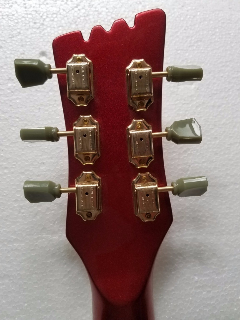 Custom Mosrite Electric guitar JRM Johnny Ramone Guitar with Water Ripple in Green Color
