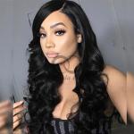 Natural Black Loose Wave Remy Human Hair Bundles Sew In Weave Bundles Brazilian