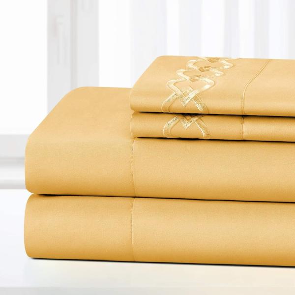 NO Filling Luxury Embroidery Pillowcases for Bedroom Extra Soft Brushed