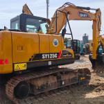 Hydraulic Used Sany Excavators Sy125 Mining Excavator 75KW