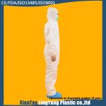 Latex Free Disposable Microporous Coverall , Disposable Protective Coveralls