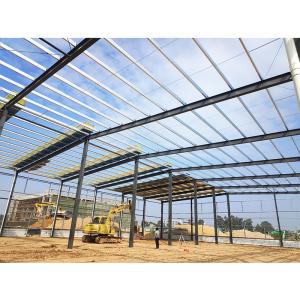Quality Prefab Metal Building Construction , Large Space Steel Hangar Building wholesale