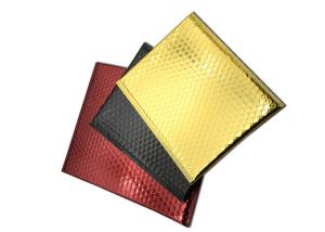 China Custom Size Waterproof Glamour Metallic Black Bubble Wrap Envelopes on sale