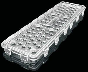 China Snap Buckle 3030 LED Light Lens 64 In 1 236x70mm For LED Light Accessories on sale