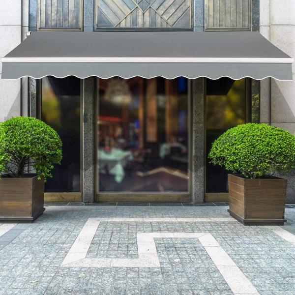 Folding Arm Outdoor Awnings Cover Sunshade Shelter Outdoor Canopy with Crank