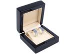 Single Wooden Ring Jewelry Box Case High End Style Screen Printing Logol