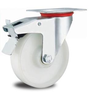 Quality 5 inch white PP caster wheels wholesale