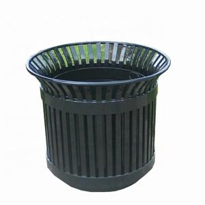 Quality Galvanized Steel Outdoor Large Planters , Round Flower Planters Rustproof wholesale