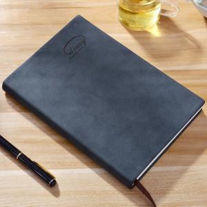 Quality Black Leather Diary Hardcover Journals College Ruled Notebook wholesale