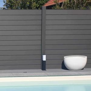 Quality Wood Plastic WPC Fence Panels outdoor Composite Fence Cladding wholesale