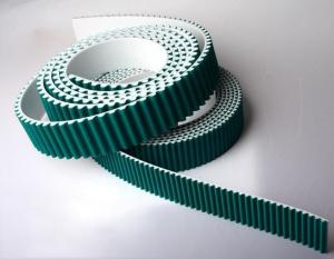 Quality htd8m pu timing belt with green fabric wholesale